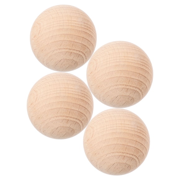 HEANUJJ 4Pcs Wood Bocce Balls for Kids and Groups to Enjoy in the Park or on the Beach