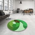 thumbnail image 4 of Ahgly Company Tapis Rectangulaire Lavable en Machine Vert Transitionnel, 8 Pieds x 10 Pieds, 4 of 7