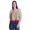 thumbnail image 1 of Moomaya Printed Womens Spaghetti Strap Crop Top Cami Summer Tops, 1 of 5