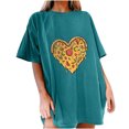 thumbnail image 1 of Birdeem T-Shirt Décontracté à Manches Courtes Imprimé Plage d'Été pour Femmes, 1 of 7