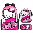thumbnail image 2 of Hello Kitty Backpack, Student Large-capacity Leisure School Bag Three-piece Set-ZJKDGJKJ, 2 of 4