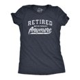 thumbnail image 1 of Womens  Retired Not My Problem Anymore T Shirt Funny Retirement Graphic Tee (Heather Navy) - XXL, 1 of 3