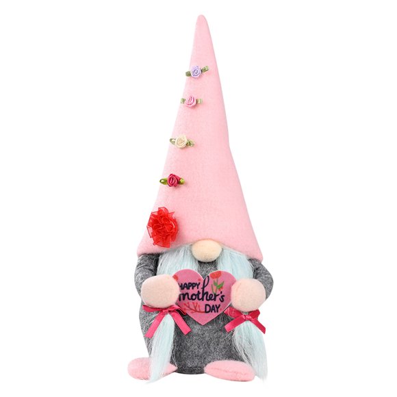 Agiferg Mother's Day Faceless Doll Love High Hat Rudolph Standing Doll Creative Gift Cloth Doll