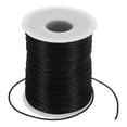 thumbnail image 1 of Unique Bargains 1.5mm x 109 Yard Nylon Satin Cord 1.5mm Beading String Braided Rope, Black, 1 of 6