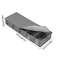 thumbnail image 2 of Foldable Under Bed Storage Bag - Non-Woven Fabric, 5 Compartments with Transparent Window, For Clothes/Toys, 2 of 4