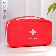 Portable Packing First Aid Kit Emergency Medical Bag Storage Case Waterproof Car Kits Bag Organizer Travel Survival Empty Bag Red