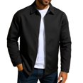thumbnail image 2 of Ceisia Lightweight Windproof Men's Slim Fit Turn-Down Collar Zip-Up Coach Jacket Gift, 2 of 9