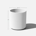 thumbnail image 2 of Veradek Mason Series Demi 16" Planter White, 2 of 9