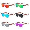 thumbnail image 3 of Unatoiry Natural Wooden Fashion Lightweight Frame Protection Fashionable Polarized Lens Stylish silver 1Set, 3 of 6