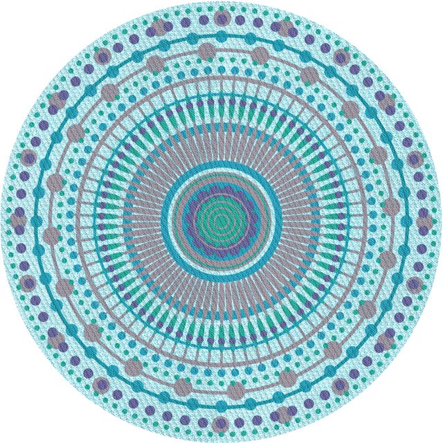 Ahgly Company Machine Washable Indoor Square Transitional Blue Koi Blue Area Rugs, 3' Square
