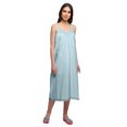 thumbnail image 1 of Moomaya Nuisette Unie à Bretelles Spaghetti pour Femmes Longueur Genou Robe de Nuit, 1 of 6