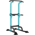 thumbnail image 1 of SOGES Height Adjustable Power Tower Dip Stands Pull up Bar Strength Training for Home Gym Blue, 1 of 7