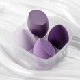 thumbnail image 1 of SNNROO 4 Pcs Makeup Sponges Blender Set Professional  Sponge Foundation Blending Blender  Sponge For Makeup Tool with Gift Box Latex-Free Dry Wet Use Foundation Cosmetic Makeup Accessorie, 1 of 5