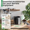 thumbnail image 2 of homeffect Knock Box for Coffee Grounds - Innovative Barista Accessory with Improved Handling - Coffee Knock Box for Espresso Machine, Black, 2 of 6