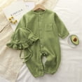 thumbnail image 1 of Cowsor Baby Solid Color Long Jumpsuit – Summer Crawling Suit (0-24M), 1 of 6
