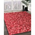 thumbnail image 3 of Ahgly Company Tapis Rectangulaire Rouge Lavable en Machine, 3 Pieds x 5 Pieds, 3 of 7