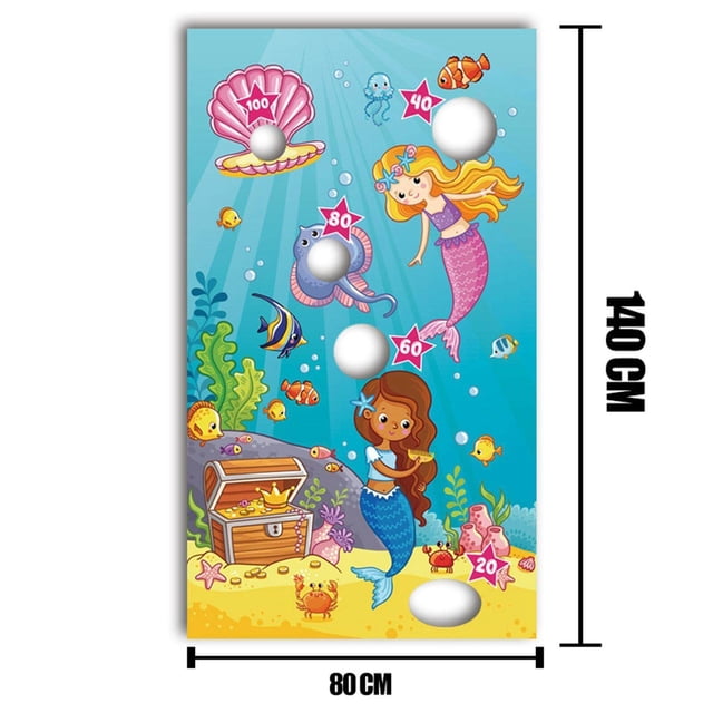 Maoww Ensemble de Jeu de Poire Réutilisable Bannière Interaction entre Amis Lancer Jeu Style de Jeu de Cour D