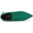 thumbnail image 4 of Unique Bargains Women's Pointy Toe Kitten Heel Ankle Booties, 4 of 6