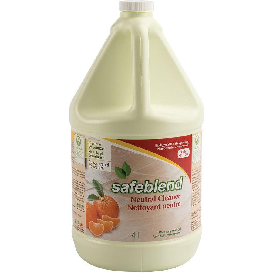 Safeblend NCTOG04 Neutral Cleaner with Tangerine Oil 4L - 1 Each