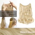 thumbnail image 2 of 20” Invisible Wire Hair Extensions Miracle Secret Fish Line Hairpieces Silky Straight Synthetic hair, 2 of 4