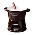thumbnail image 1 of Ceramic Fondue Melting Pot Set with Fork for Chocolate Cheese and Caramel Family Gatherings, 1 of 4