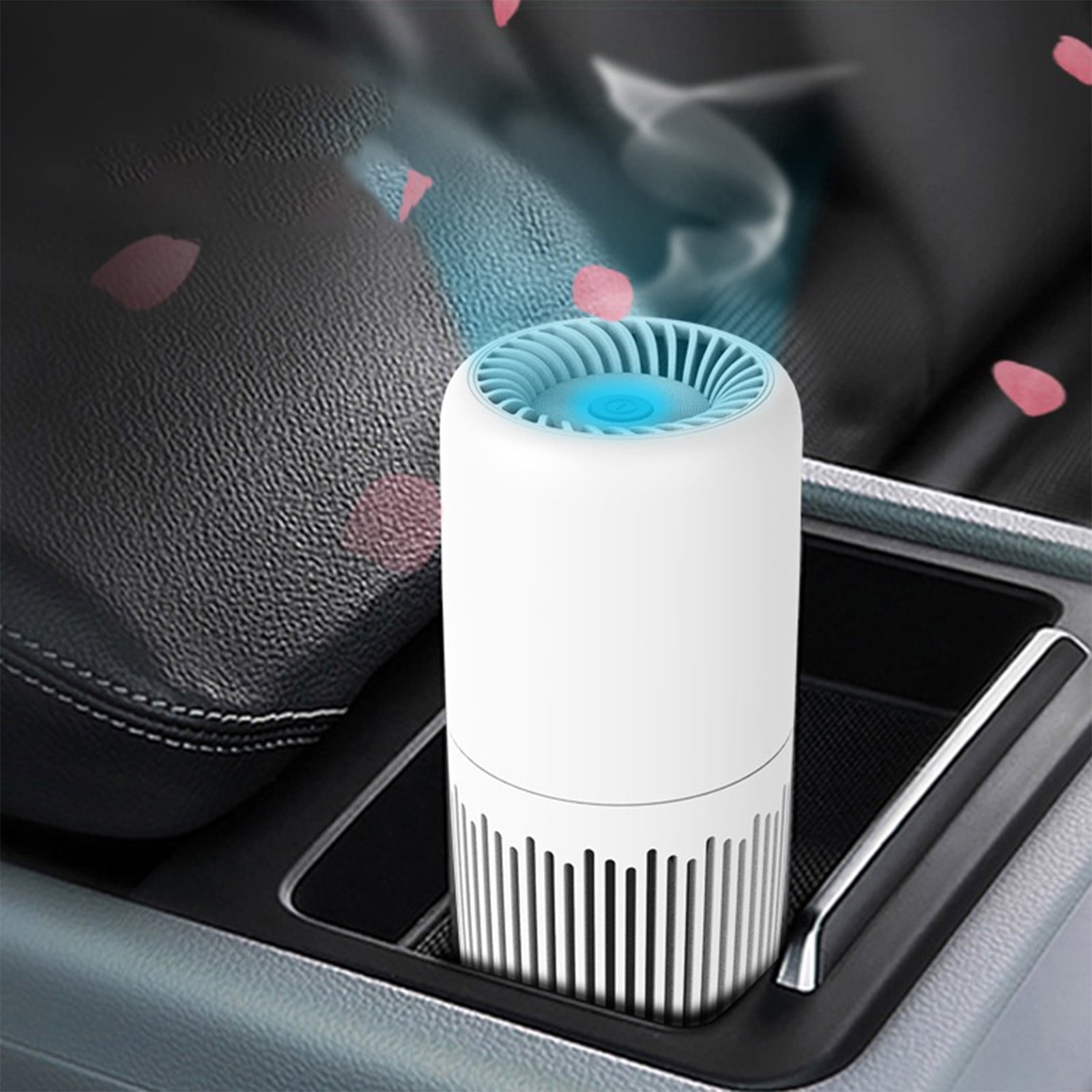 JASKFLY Plastic Purifier Mini Air Purifier with True HEPA Filter and Night Light, 3-Stage