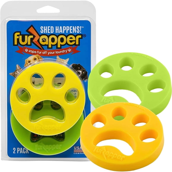 FurZapper Pet Hair Remover for Laundry, 2 Count - Reusable Dog & Cat Hair Remover Tool