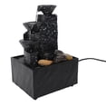 thumbnail image 4 of Tabletop Water Fountain, Circulating Water Decorative USB Desk Waterfall Fountain Automatic Pump with LED Light Stones, Tabletop Fountain for Living Room Office Home Work, 4 of 7