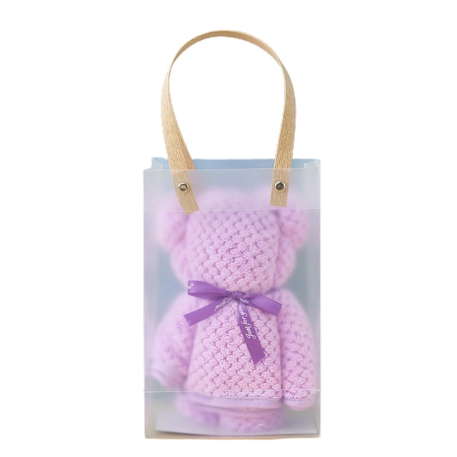 Ingenious Warp Knitted Pineapple Reseau Towel Gift Bear Towel High Density Fleece Gift INS Style