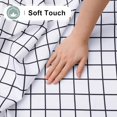 thumbnail image 3 of Rectangle Waterproof Fabric Table Cloth, Plaid Stain Resistant Polyester Tablecloth, Washable Cloth Table Cover for Fall Halloween Decor, Dining Room, Outdoor (60" x 120", White), 3 of 6