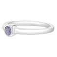 thumbnail image 3 of 925 Sterling Silver Simulated Alexandrite Birthstone CZ Ring For Girls Size 4, 3 of 4