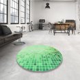 thumbnail image 4 of Ahgly Company Tapis Rectangulaire Lavable en Machine Intérieur Vert Transitionnel, 3 Pieds x 5 Pieds, 4 of 7
