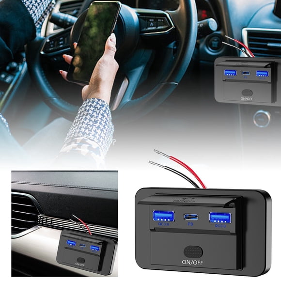 Revamp Your Car’s Tech with Advanced USB Multiple Ports & Stylish Finish for Every Driver!