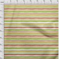thumbnail image 4 of oneOone Cotton Poplin Green Fabric Stripes Sewing Material Print Fabric By The Yard 56 Inch Wide, 4 of 4