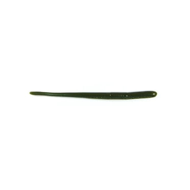 Roboworm Appât Ver à Queue Droite (Citrouille Néon Verte, 4 1/2 Po)