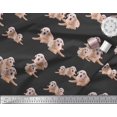 thumbnail image 2 of Soimoi Moss Georgette Fabric Golden Retriever Dog Fabric Prints by Yard 42 Inch Wide, 2 of 3