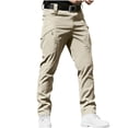 thumbnail image 1 of Mens Red Pants Cargo Pants For Men Relaxed Fit Men's Tactical Cargo Pants Water Resistant Lightweight Hiking Pants Outdoor Work Pants with Multi Pockets(No Belt), 1 of 6