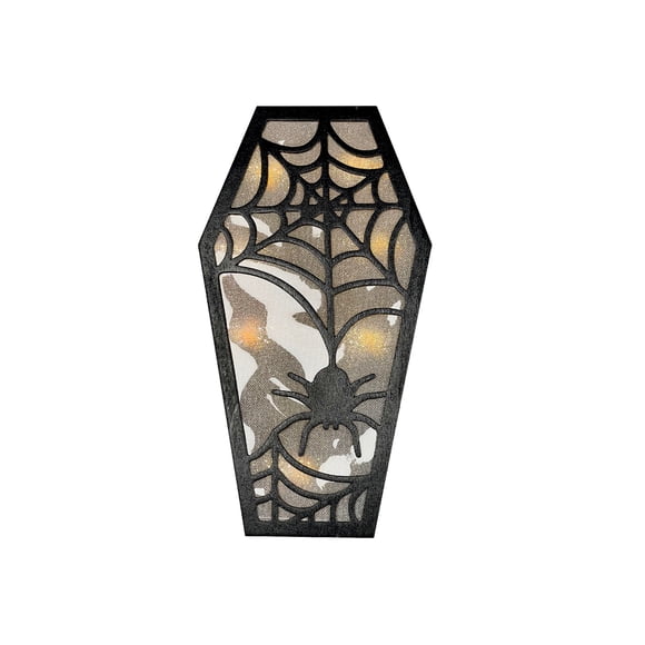 Led Coffin Decor (Spider Web)W/Timer