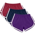 thumbnail image 2 of Timegard 3pc Womens Yoga Short Elastic Waisted Summer Athletic Running Active Sports Shorts Sweatshorts, 2 of 7