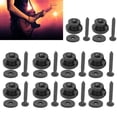 thumbnail image 1 of Guitar End Button, Small In Size Easy To Install And Use Easy To Carry Guitar Strap Lock, for Bass Ukulele Guitar DIY Gold,Silver,Black, 1 of 8