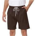 thumbnail image 2 of Plebaso Men's Casual Shorts Drawstring Elastic Waist Summer Shorts Lightweight Beach Shorts with Pockets, 2 of 5