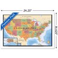 thumbnail image 2 of Map - USA Wall Poster, 22.375" x 34" Framed, 2 of 4