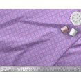 thumbnail image 2 of Soimoi Tissu en Coton Violet Damas Filigrane Imprimé 1 Yard 56 Pouces de Large, 2 of 3