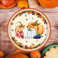 thumbnail image 4 of Disposable Thanksgiving Plates 20 Pack Pumpkin Maple Leaf Design 7 in Paper Dinner Plates for Fall Party Supplies and Table Decorations, 4 of 7