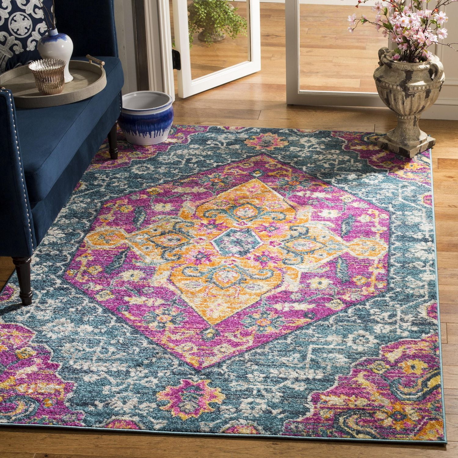 SAFAVIEH Madison Karissa Floral Area Rug