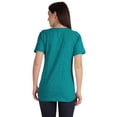 thumbnail image 3 of Inkmeso Womens Basic Crewneck Tshirt Short Sleeve Regular Fit Long Tee Workout Top, 3 of 8