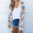 thumbnail image 2 of RKSTN Womens Tops Cover Up Lightweight Casual Floral Printed Blouses Open Front Cardigan with Pockets, 2 of 5