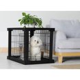 thumbnail image 3 of Merry Produits Cage Décorative pour Animaux avec Boîte de Protection Table d'Appoint, Noir, 3 of 4