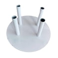 thumbnail image 4 of Siruishop Flower Pole Display Stand Base Flower Holder Stand Centerpiece Round Iron Flower Holder Rack for Reception DIY Florist Crafts Four Holes, 4 of 8