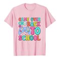 thumbnail image 4 of PMVFHDE T-Shirts Fille Hauts Graphiques T-Shirt Fille Hauts Manches Courtes Hauts Fille T-Shirt Enfants Rentrée des Classes Graphique Manches Courtes Col Rond T-Shirt Lumineux et Confortable pour Rose, 4-5 Ans, 4 of 4